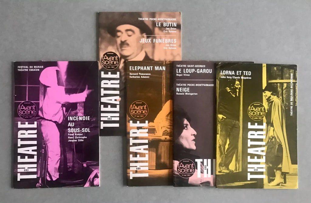 FIVE ISSUES 1981 L’AVANT-SCÈNE THEATRE FRENCH THEATER MAGAZINE
