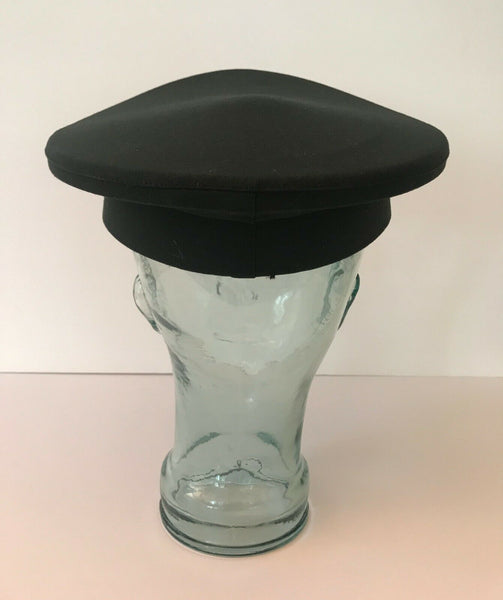 OBSOLETE PERUVIAN NATIONAL POLICE UNIFORM HAT WITH ENAMEL BADGE - arustocracy