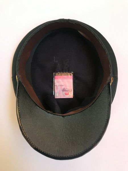 OBSOLETE PERUVIAN NATIONAL POLICE UNIFORM HAT WITH ENAMEL BADGE - arustocracy