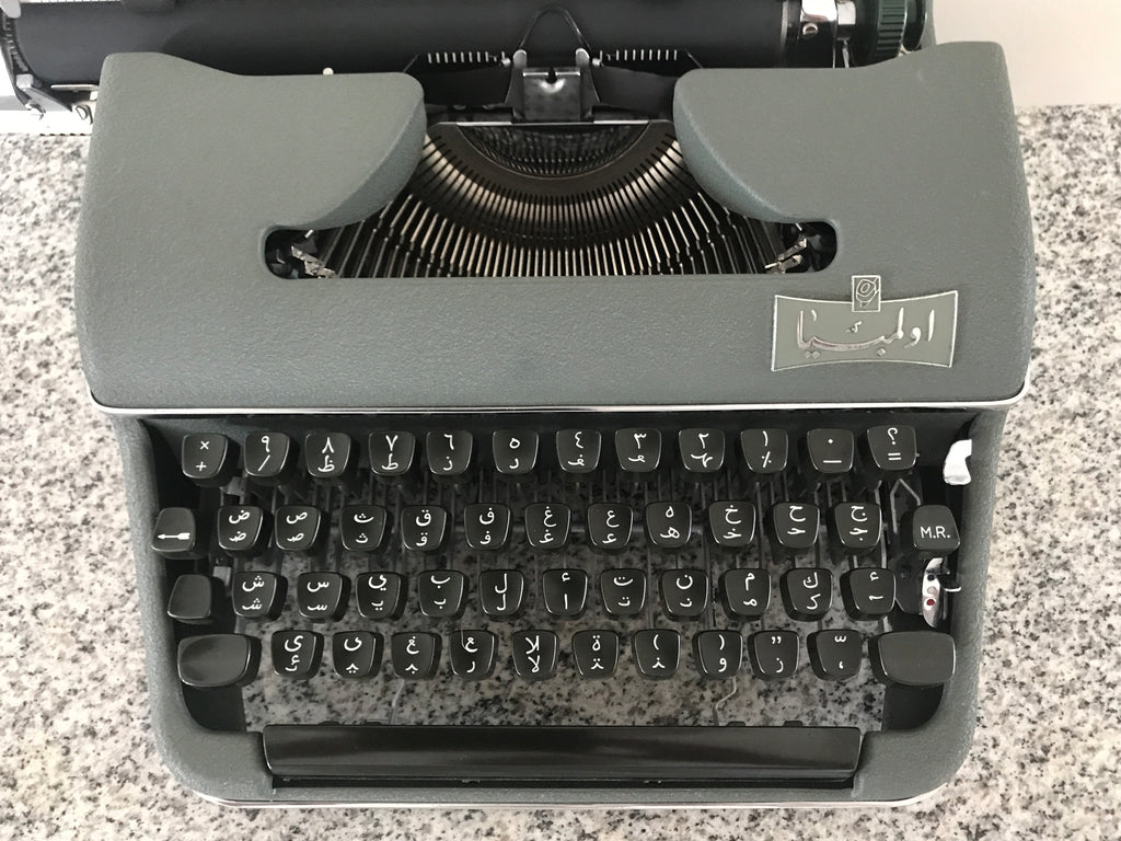 RECENT FIND: VINTAGE OLYMPIA TYPEWRITER WITH UNUSUAL ARABIC KEYBOARD