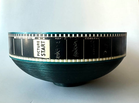 35 MILLIMETER MOVIE TRAILER FILM BOWL BY ARTIST BRIAN JEWETT 1991