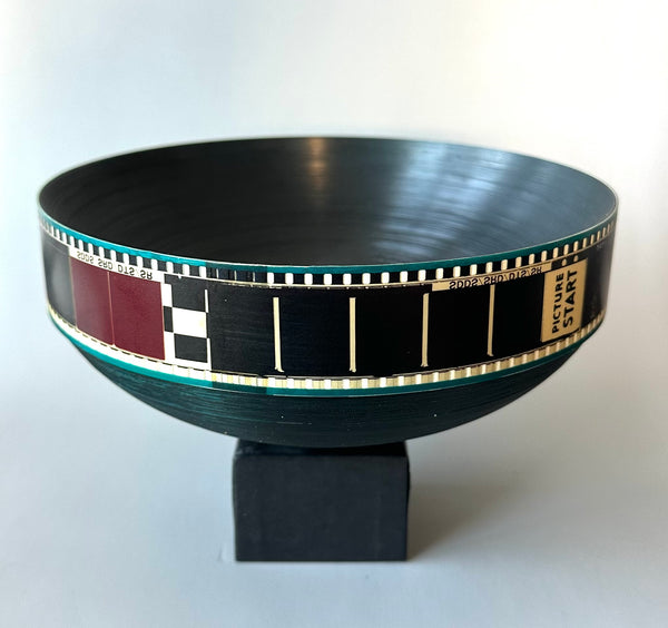 35 MILLIMETER MOVIE TRAILER FILM BOWL BY ARTIST BRIAN JEWETT 1991