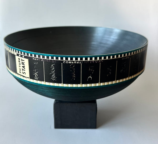 35 MILLIMETER MOVIE TRAILER FILM BOWL BY ARTIST BRIAN JEWETT 1991
