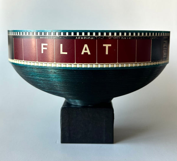 35 MILLIMETER MOVIE TRAILER FILM BOWL BY ARTIST BRIAN JEWETT 1991