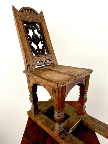DUTCH COLONIAL TOBACCO PLANTATION CHAIR JAVA INDONESIA 1890 - 1900