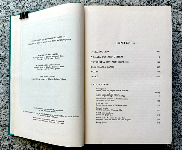 HENRY JAMES AUTOBIOGRAPHY 1ST EDITION FREDERICK W. DUPEE 1956 MAURICE SENDAK’S PERSONAL COPY