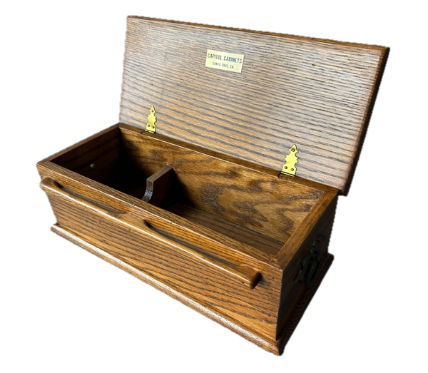 MINIATURE WOOD COFFIN CASKET SALESMAN SAMPLE PROMOTIONAL FUNERAL INDUSTRY MORTUARY