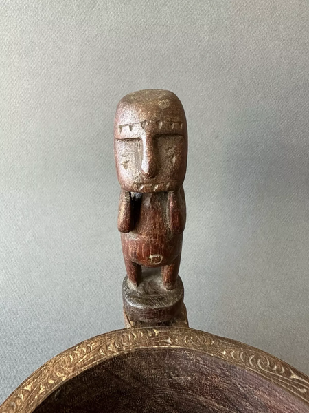ANTIQUE TRIBAL ANCESTOR FIGURE MASSIM SOUL BOAT PAPUA NEW GUINEA