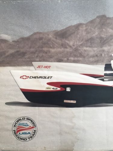 ANDY GREEN AUTOGRAPHED CRAIG BREEDLOVE POSTER LAND SPEED RECORD SOUND BARRIER - arustocracy