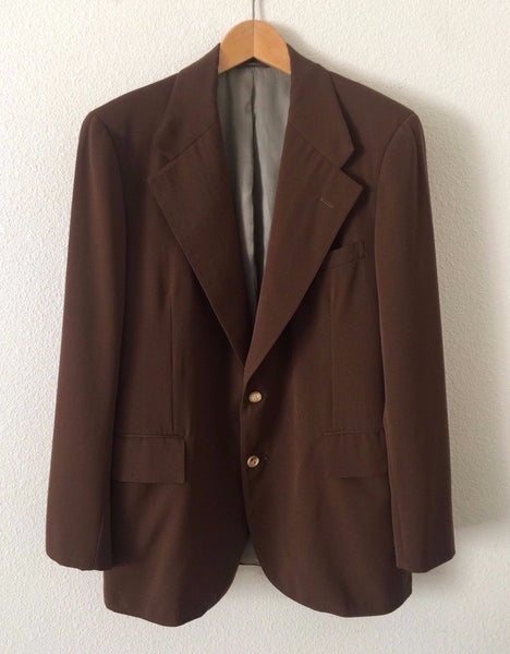 DEAN MARTIN OWNED WORN RALPH LAUREN 2-PIECE BROWN SUIT WITH PROVENANCE RAT PACK - arustocracy