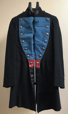FRENCH ARMY OFFICER'S WOOL UNIFORM FROCK COAT C. 1850 GARDE NATIONALE MOBILE - arustocracy