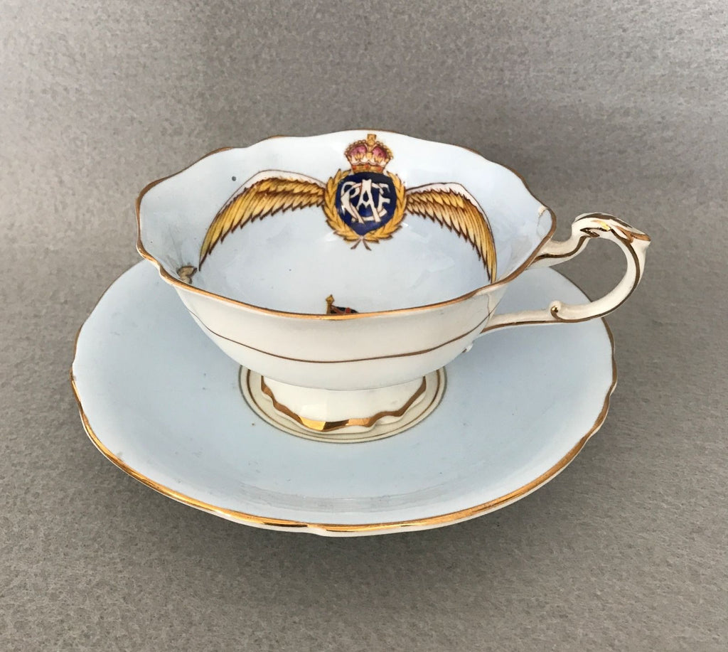 PARAGON PATRIOTIC WWII RCAF ROYAL CANADIAN AIR FORCE TEA COFFEE CUP SAUCER - arustocracy