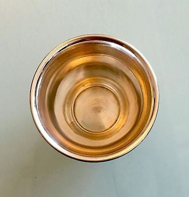 JUDAICA ENGLISH STERLING SILVER HAND ENGRAVED DIMINUTIVE KIDDUSH CUP WINE - arustocracy