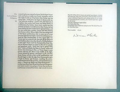 NORMAN MAILER SIGNED UNPUBLISHED BOOK PAGES AUTOGRAPHED AUTOGRAPH - arustocracy