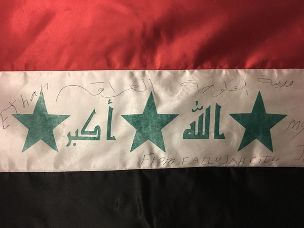 RARE IRAQI FREEDOM COALITION PROVISIONAL AUTHORITY FLAG FALLUJAH CITY - arustocracy