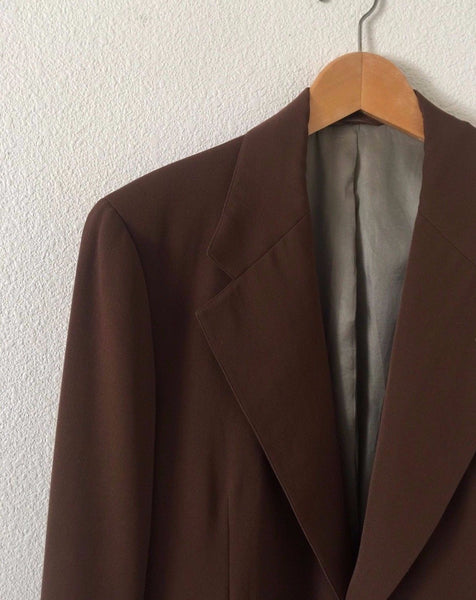 DEAN MARTIN OWNED WORN RALPH LAUREN 2-PIECE BROWN SUIT WITH PROVENANCE RAT PACK - arustocracy