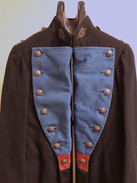 FRENCH ARMY OFFICER'S WOOL UNIFORM FROCK COAT C. 1850 GARDE NATIONALE MOBILE - arustocracy