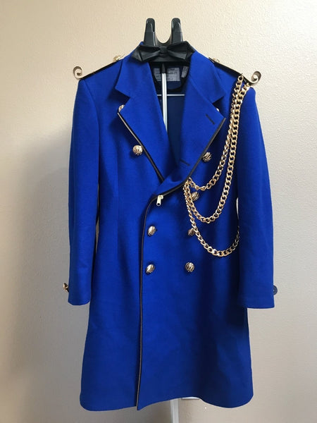 ORIGINAL AUSTRALIAN OPERA STAGE WORN COSTUME HAND MADE MILITARY STYLE WOOL COAT - arustocracy