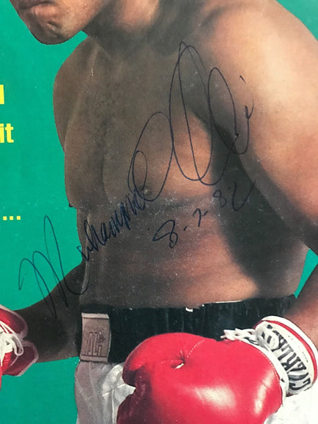 MUHAMMAD ALI AUTOGRAPHED SIGNED SPORTS ILLUSTRATED 1980 - arustocracy