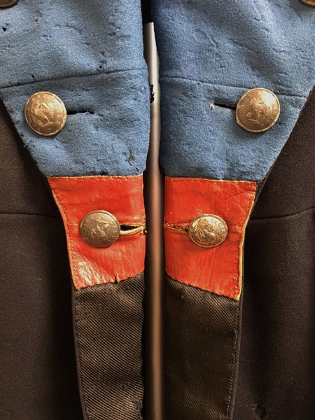 FRENCH ARMY OFFICER'S WOOL UNIFORM FROCK COAT C. 1850 GARDE NATIONALE MOBILE - arustocracy