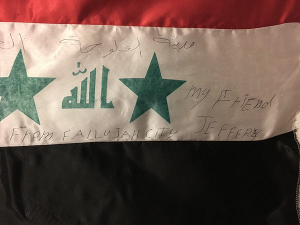 RARE IRAQI FREEDOM COALITION PROVISIONAL AUTHORITY FLAG FALLUJAH CITY - arustocracy