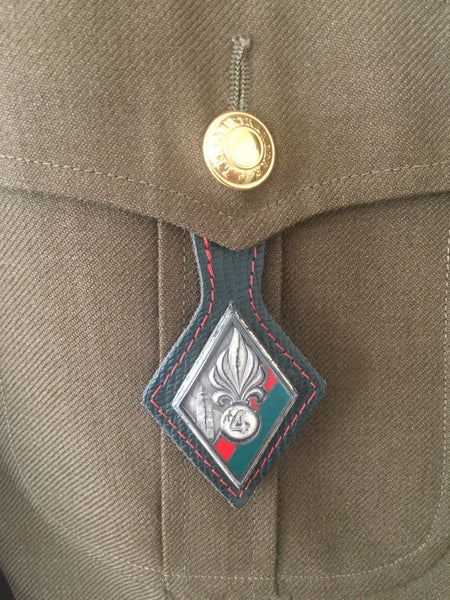 FRENCH FOREIGN LEGION PARADE DRESS UNIFORM JACKET TUNIC WITH EPAULETTES 1964 - arustocracy