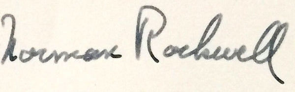 NORMAN ROCKWELL SIGNED HAND WRITTEN LETTER SIGNATURE AUTOGRAPH CHRISTMAS CARD - arustocracy