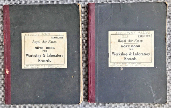 WWII RAF Aircraft Mechanic’s Personal Handwritten Notebooks Royal Air Force - arustocracy
