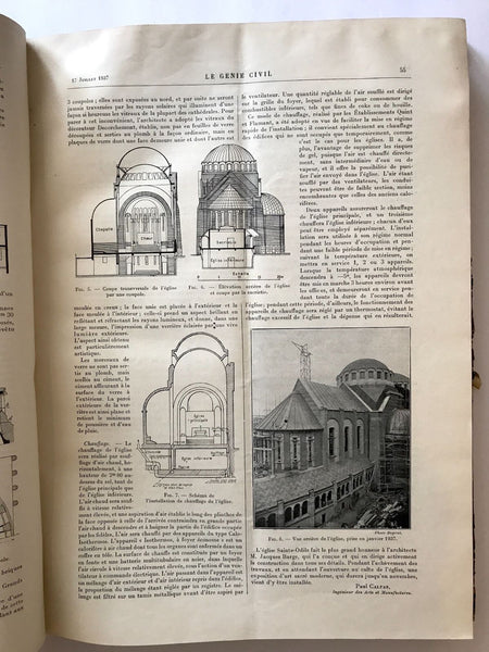 LE GENIE CIVIL FRENCH ENGINEERING MAGAZINE TWO BOUND VOLUMES 1937 1938 - arustocracy