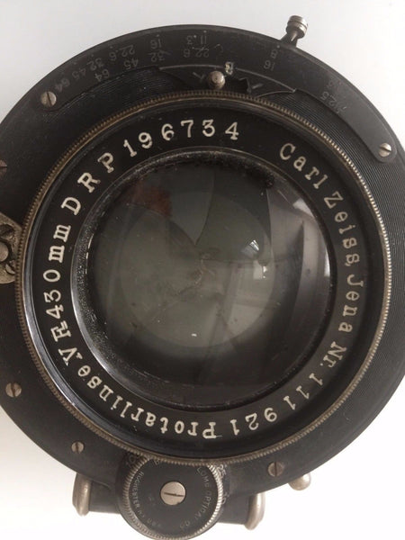 CARL ZEISS JENA PROTARLINSE IV 430MM COMPOUND SHUTTER LARGE FORMAT LENSES - arustocracy
