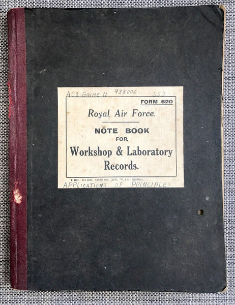 WWII RAF Aircraft Mechanic’s Personal Handwritten Notebooks Royal Air Force - arustocracy