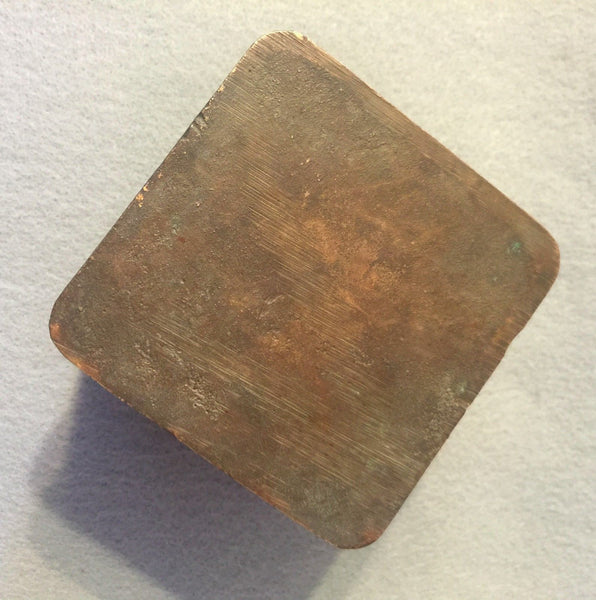 VINTAGE SALESMAN SAMPLE ASHTRAY CONSTRUCTION SCOOP DIRT SCRAPER TILTS BRONZE - arustocracy