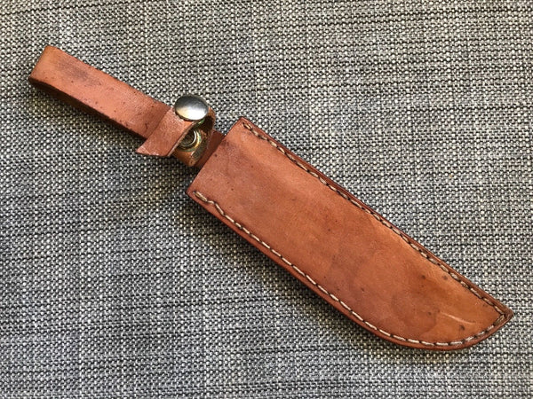 WWII Trench Art Brass .50 CAL Casing Handle Knife 9 7/8" Long - arustocracy