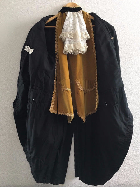 VINTAGE OPERA THEATRICAL COSTUME JACKET VEST LACE CRAVAT SAN FRANCISCO OPERA - arustocracy