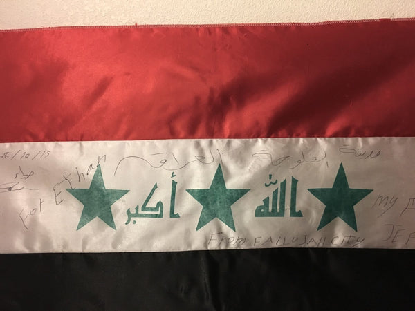 RARE IRAQI FREEDOM COALITION PROVISIONAL AUTHORITY FLAG FALLUJAH CITY - arustocracy