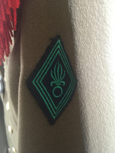 FRENCH FOREIGN LEGION PARADE DRESS UNIFORM JACKET TUNIC WITH EPAULETTES 1964 - arustocracy