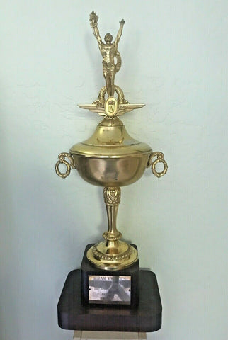 MONUMENTAL 1958 HIRAM WALKER LIQUOR LIQUER 100TH ANNIVERSARY SALES TROPHY