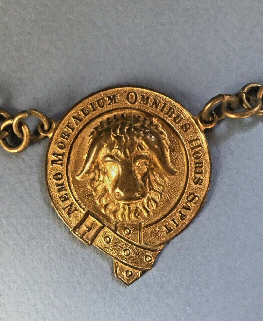 Gilt Brass Badge Royal Antediluvian Order Buffaloes Fraternal Organization Medal