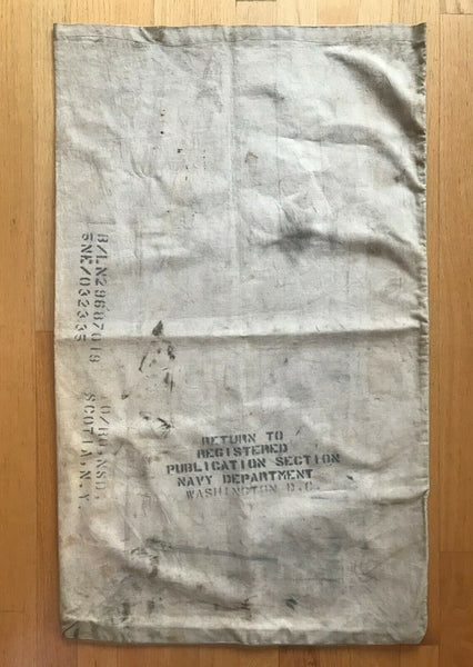 WWII U.S. Navy Department Publication Division Mail Bag Scotia New York