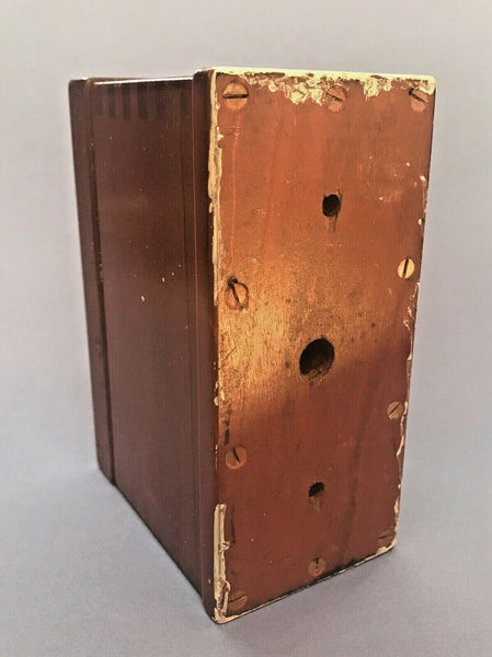 Vintage Western Electric Dovetailed Oak Telephone Alarm Box Switch & Indicators