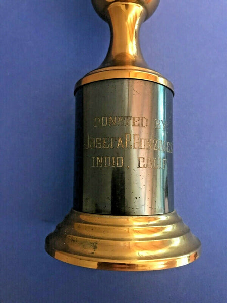 1947 Salton Sea California Speedboat Hydroplane Championship Trophy