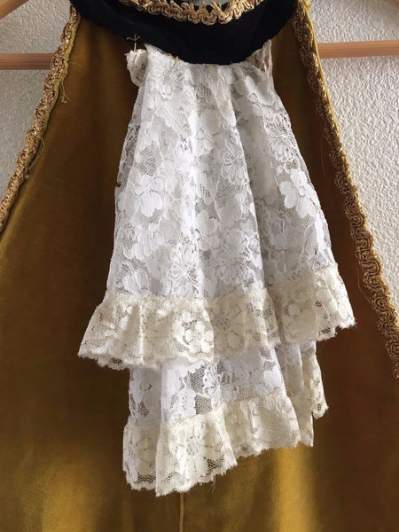 VINTAGE OPERA THEATRICAL COSTUME JACKET VEST LACE CRAVAT SAN FRANCISCO OPERA - arustocracy