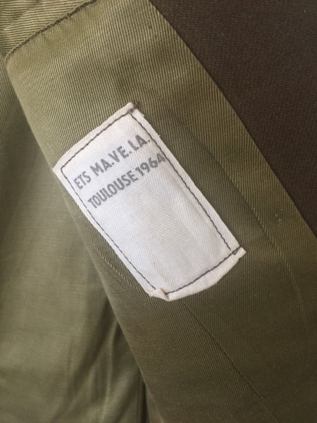 FRENCH FOREIGN LEGION PARADE DRESS UNIFORM JACKET TUNIC WITH EPAULETTES 1964 - arustocracy