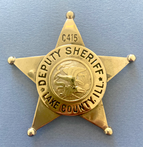 LAKE COUNTY ILLINOIS DEPUTY SHERIFF BADGE