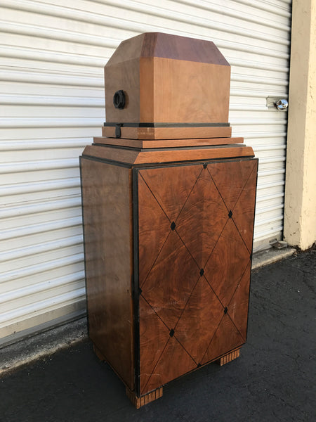 Rare 1930 Kodascope Model B Early 16mm Library Projector With Art Deco Cabinet and Manuals - arustocracy