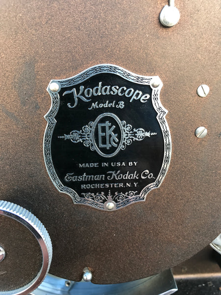 Rare 1930 Kodascope Model B Early 16mm Library Projector With Art Deco Cabinet and Manuals - arustocracy