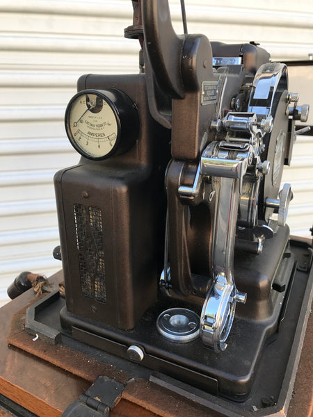Rare 1930 Kodascope Model B Early 16mm Library Projector With Art Deco Cabinet and Manuals - arustocracy