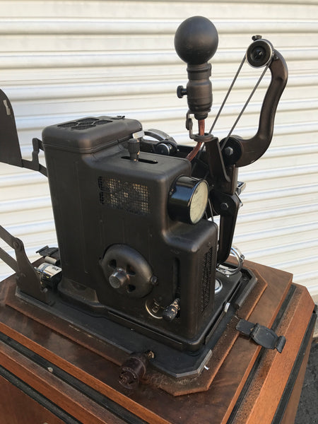 Rare 1930 Kodascope Model B Early 16mm Library Projector With Art Deco Cabinet and Manuals - arustocracy