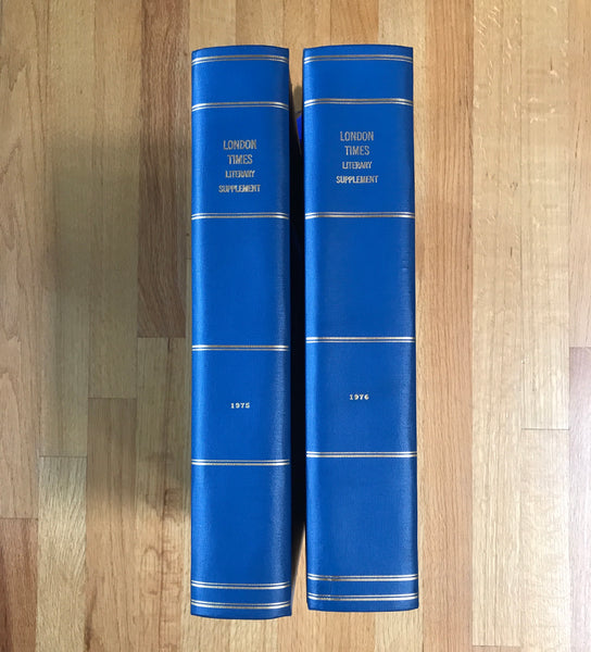 LONDON TIMES LITERARY SUPPLEMENT TLS 1975 & 1976 BOUND VOLUMES - arustocracy
