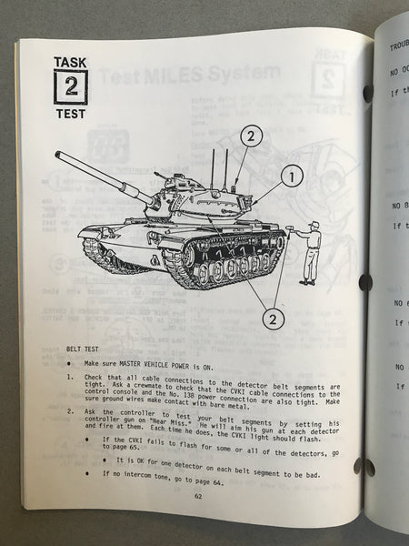 ORIGINAL U.S. ARMY M60 A1/A3 TANK MANUAL MULTIPLE INTEGRATED LASER ENGAGEMENT SYSTEM - arustocracy